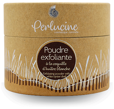 Poudre exfoliante corps coquille d'huître blanche